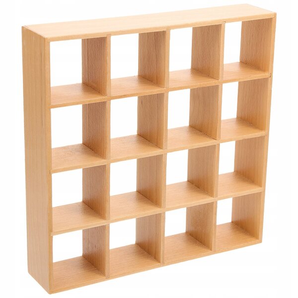 MINI REGAŁ DREWNIANY - MEBEL DO DOMKU DLA LALEK