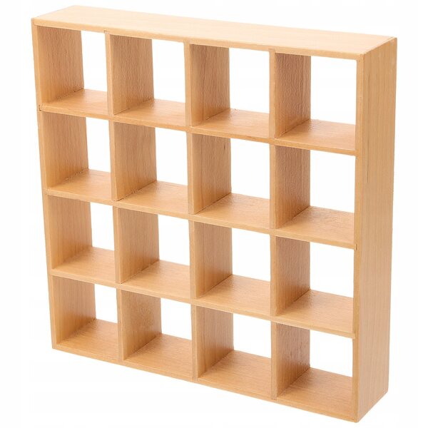 MINI REGAŁ DREWNIANY - MEBEL DO DOMKU DLA LALEK
