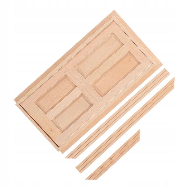Miniatura porte in legno da dipingere per casette delle bambole - Progetto creativo