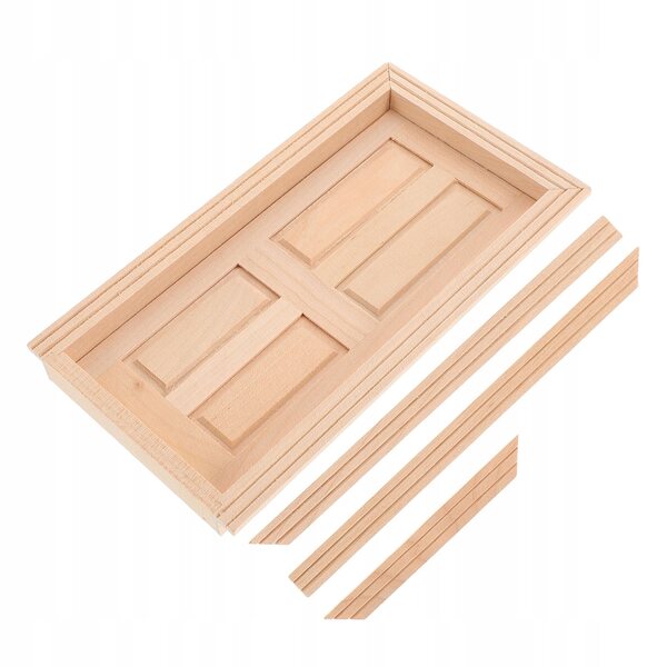 Miniatura porte in legno da dipingere per casette delle bambole - Progetto creativo