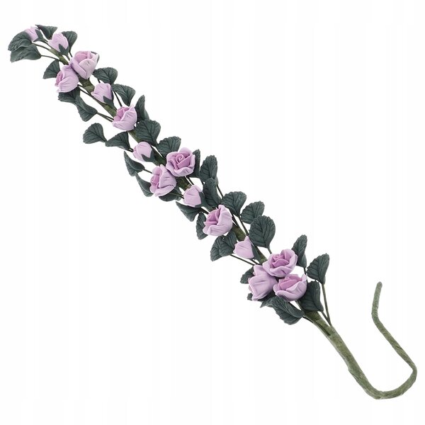 Girlanda finta rosa per case delle bambole e giardini in miniatura 21 cm