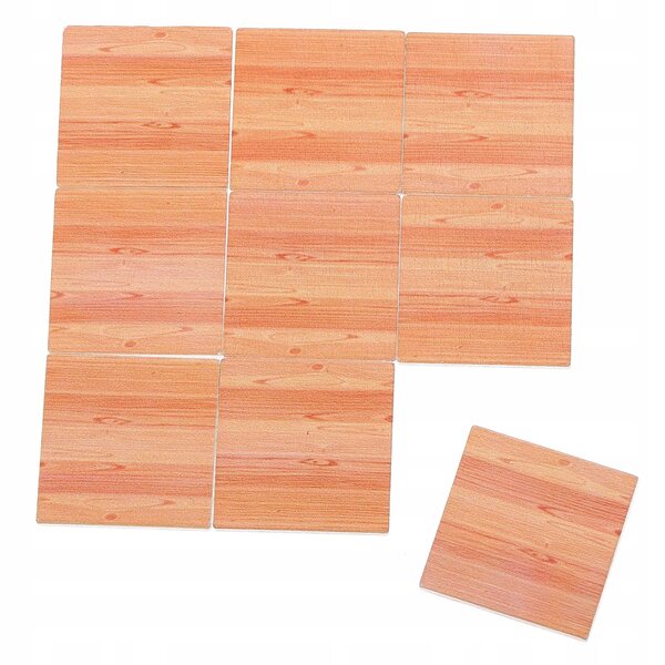 Set 18 Miniature Pavimenti in Legno Multicolore per Casa delle Bambole