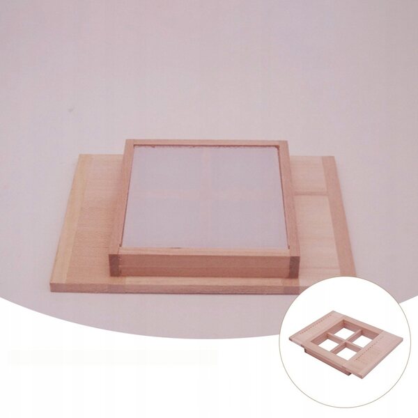 Holzminiaturen für dekorative Häuser – Mini-Markisen aus Holz 10x7 cm
