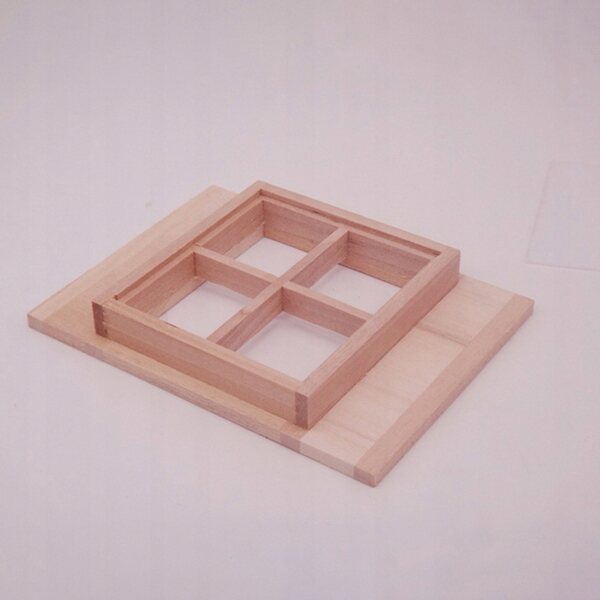 Holzminiaturen für dekorative Häuser – Mini-Markisen aus Holz 10x7 cm