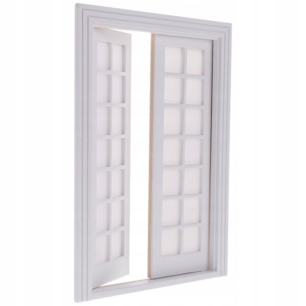 Mini porte decorative in legno per mini custodia, set creativo bianco 19.5x14 cm