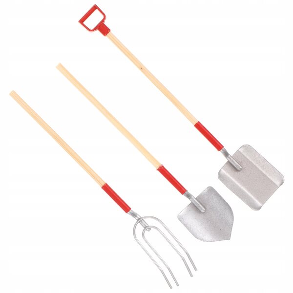 Puppenhaus-Mini-Gartengeräte-Set aus Legierung, bunte Dekorationen