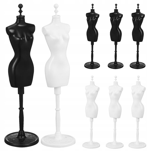 8 Mini-Universal-Puppenpuppen aus Kunststoff – stilvolle und langlebige Ständer