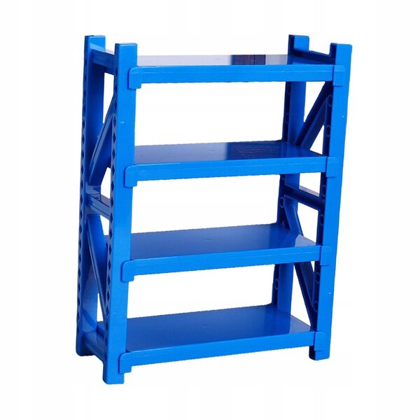 Blaues Miniaturregal für Puppenhaus, verstellbarer Organizer 16x12x5cm