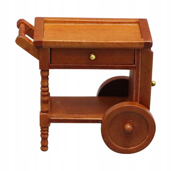 Holzwagen für Puppenhaus-Miniatur-Funktionsdekoration