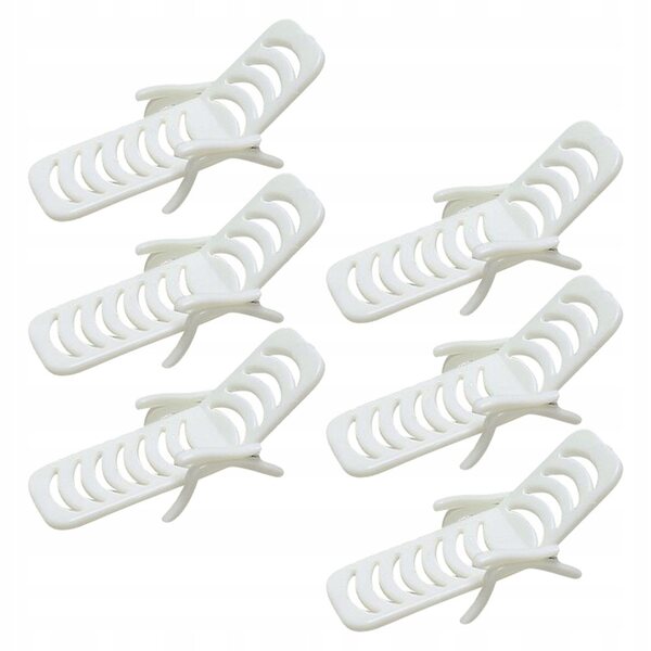 Mini Sedie da Spiaggia Bianche in PVC per Case delle Bambole - Set da 6