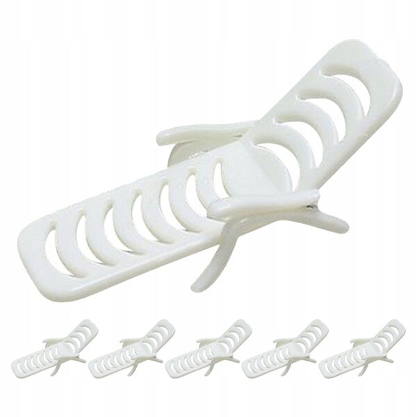 Mini Sedie da Spiaggia Bianche in PVC per Case delle Bambole - Set da 6