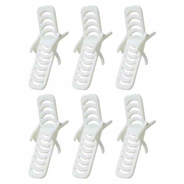 Mini Sedie da Spiaggia Bianche in PVC per Case delle Bambole - Set da 6