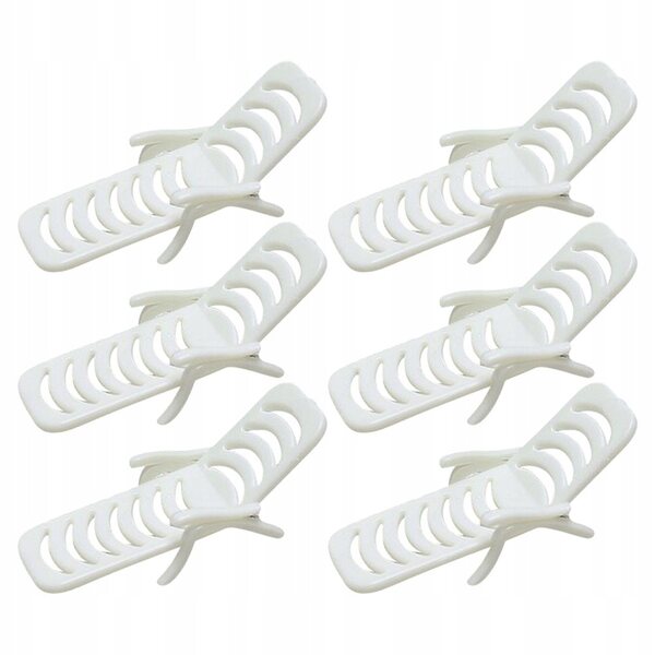 Mini Sedie da Spiaggia Bianche in PVC per Case delle Bambole - Set da 6