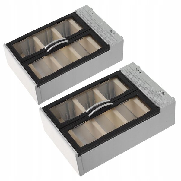 Mini frigorifero giocattolo 2 pezzi argento dimensioni 10x6,5x3 cm per bambole
