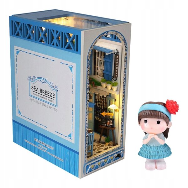 Kit Miniatura Casa in Legno 3D fai-da-te con LED e Istruzioni Dettagliate