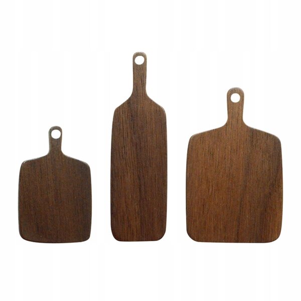 Set 3 Miniature Taglieri in Legno per Casa delle Bambole Scala 1:6 1:12