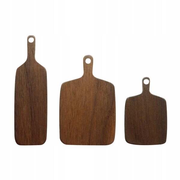 Set 3 Miniature Taglieri in Legno per Casa delle Bambole Scala 1:6 1:12
