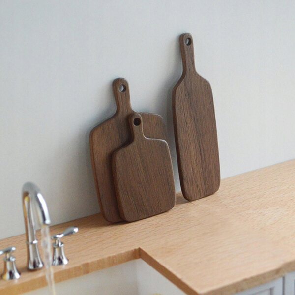 Set 3 Miniature Taglieri in Legno per Casa delle Bambole Scala 1:6 1:12