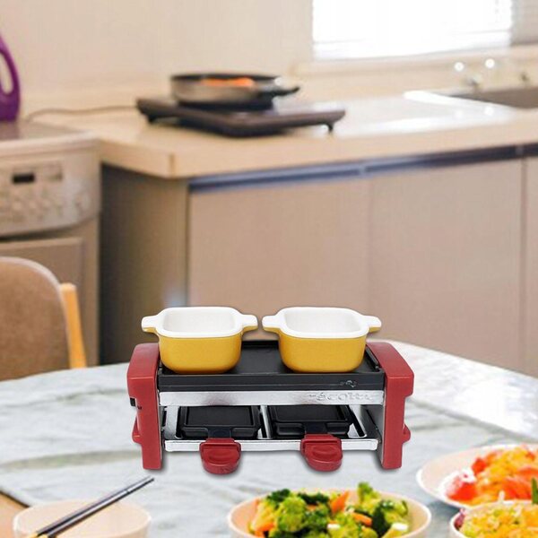 Puppenhaus-Miniaturgrill im Maßstab 1:12, rotes Zubehör zum Spielen