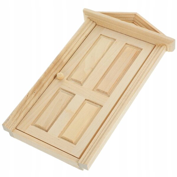 Mini-Holztüren für Puppenhäuser – realistische Dekoration 17 x 10 cm