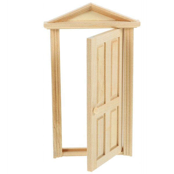 Mini-Holztüren für Puppenhäuser – realistische Dekoration 17 x 10 cm