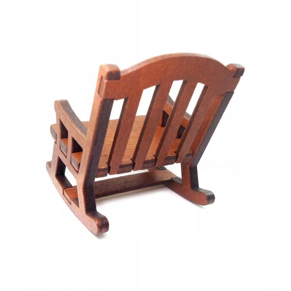 Mini Sedia in Legno Retro per Casa delle Bambole - Decorazione 5,5x5,7x6,5 cm