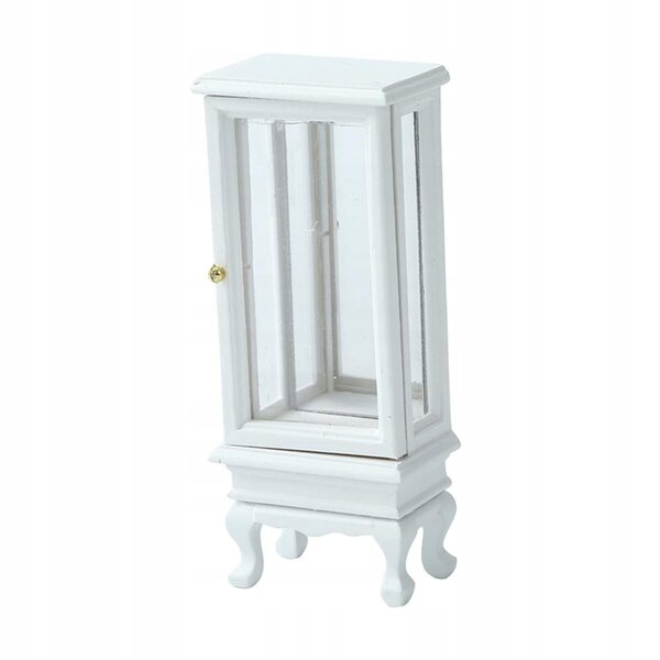 Mini armadio bianco in legno per casa delle bambole 1/16 - arredo realistico
