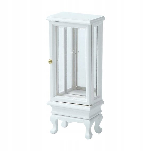 Mini armadio bianco in legno per casa delle bambole 1/16 - arredo realistico