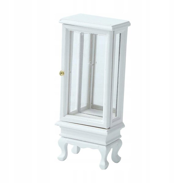 Mini armadio bianco in legno per casa delle bambole 1/16 - arredo realistico