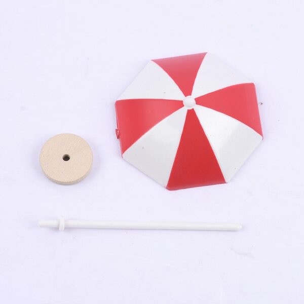 Mini parasol decorativo per casa delle bambole in plastica fai-da-te