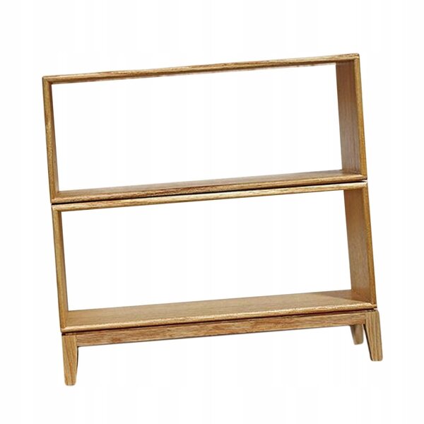 Kombinierter Miniatur-Holzschrank für Puppenhäuser im Maßstab 1:6 und 1:12
