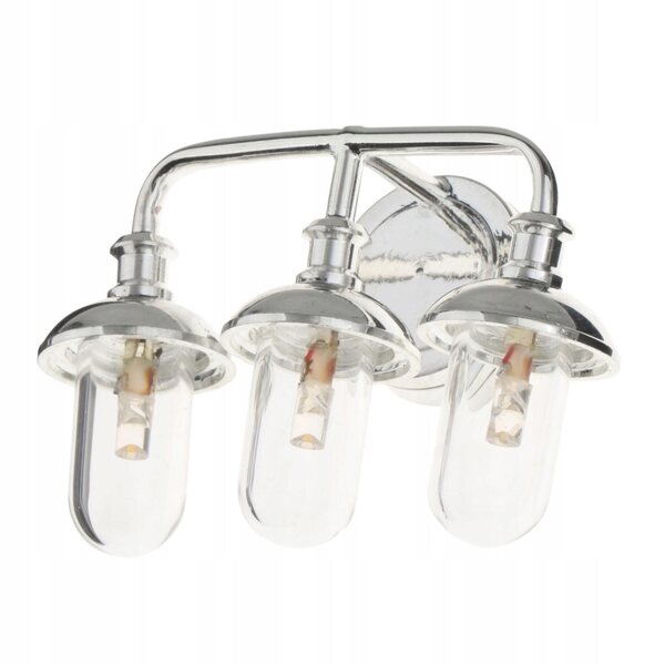 Miniatura lampada da parete LED in metallo per casa delle bambole scala 1:12