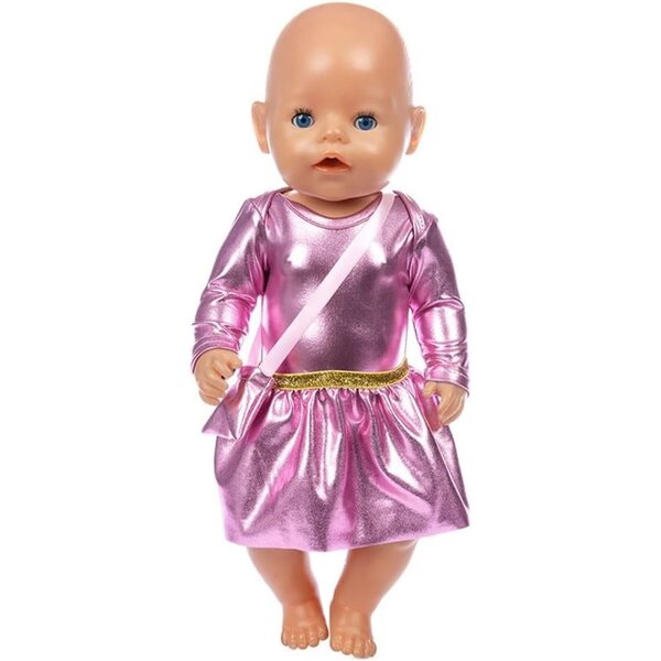Kleidung für amerikanische Puppen 46 cm: Körper, Rock und lässige Umhängetasche
