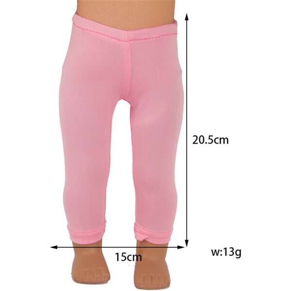 Pantaloni bianchi per bambole americane 46 cm - Abbigliamento casual Uteruik