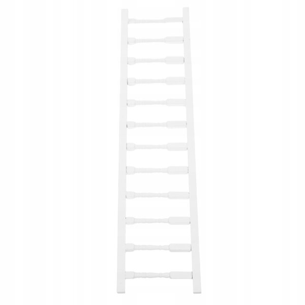 Miniatuurne valge puidust tara nukumaja jaoks 12 postiga