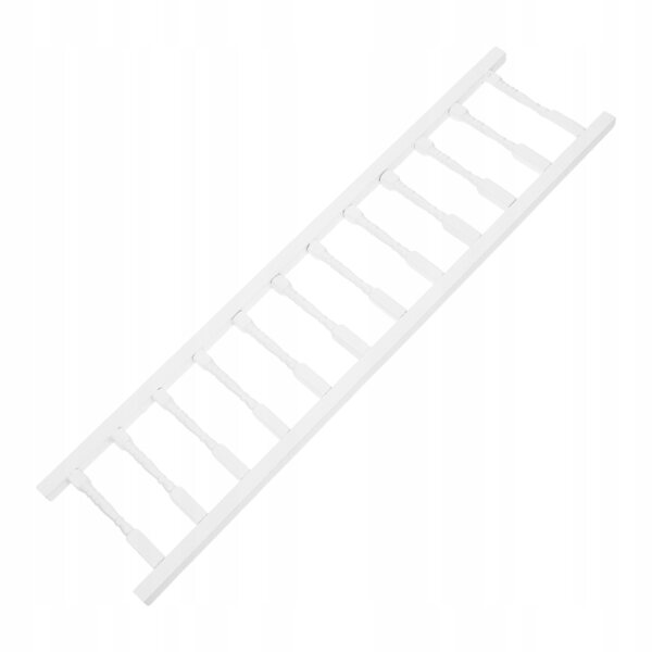 Miniatuurne valge puidust tara nukumaja jaoks 12 postiga