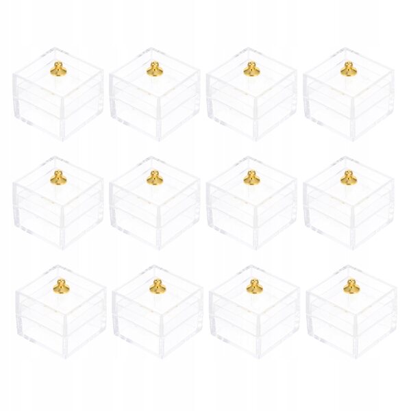 Mini transparente Leckerliboxen, 12-teiliges Set für Puppenhaus