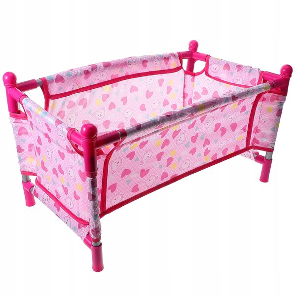 Mini Letto per Bambole con Design Dettagliato e Creatività per Bambini