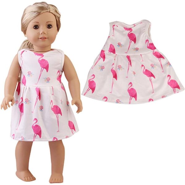 Abito Casual per Bambola Americana 18 pollici 46 cm Uteruik, Tessuto Sicuro