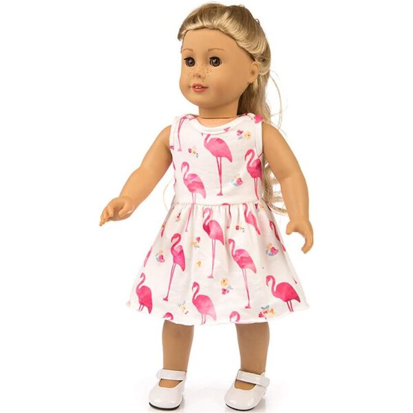 Abito Casual per Bambola Americana 18 pollici 46 cm Uteruik, Tessuto Sicuro