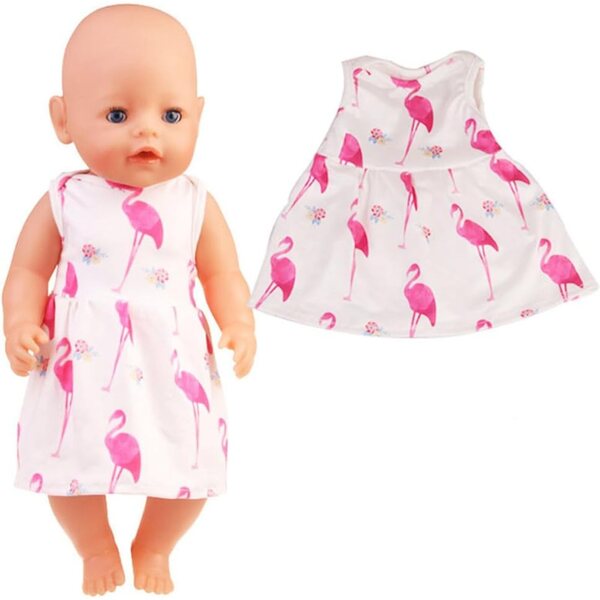 Abito Casual per Bambola Americana 18 pollici 46 cm Uteruik, Tessuto Sicuro