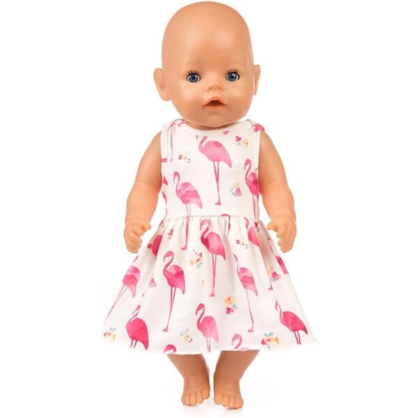 Abito Casual per Bambola Americana 18 pollici 46 cm Uteruik, Tessuto Sicuro