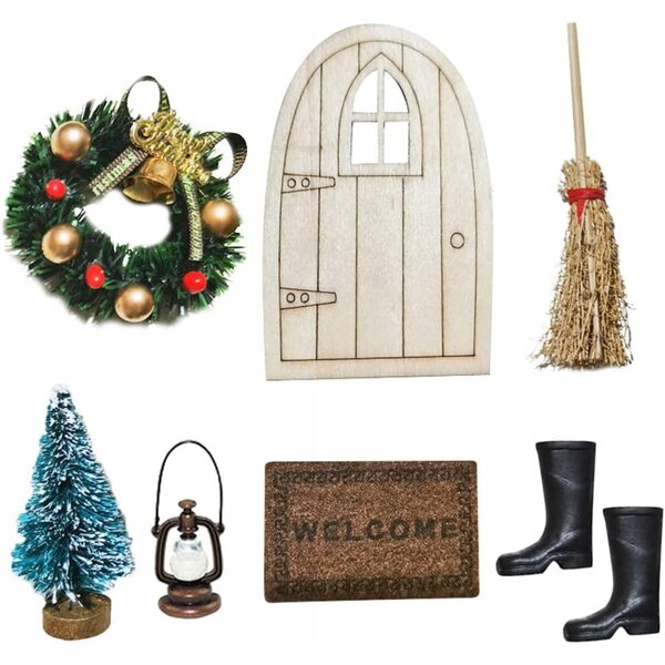 Accessori Miniature per Casa delle Bambole Decorativi Universali 8 pezzi in Plastica