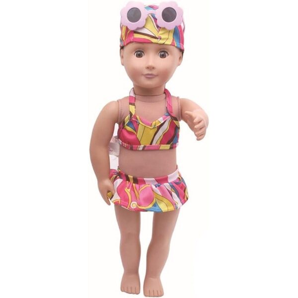 18 Zoll American Doll Badeanzug Set Freizeitkleidung