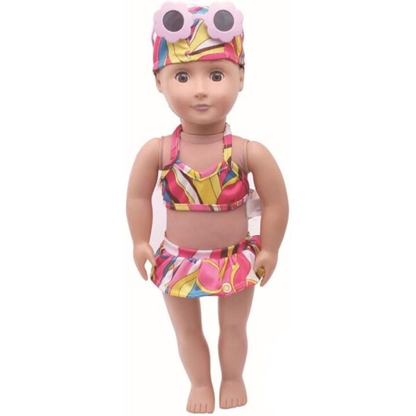 18 Zoll American Doll Badeanzug Set Freizeitkleidung