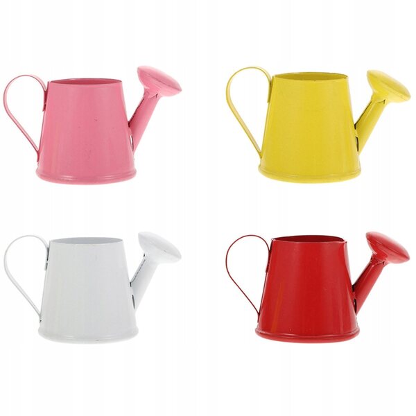 Mini Konewki per Bambini in Ferro Colorate, Set da 4 Pezzi, Gioco e Decorazione