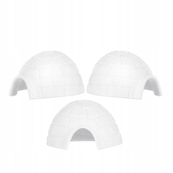 Mini Igloo in Plastica Realistico per Bambini - Modello Casa di Ghiaccio Decorativa