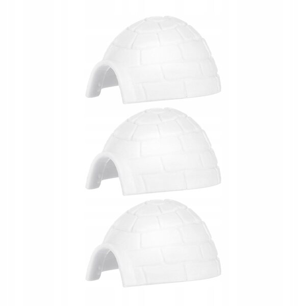 Mini Igloo in Plastica Realistico per Bambini - Modello Casa di Ghiaccio Decorativa
