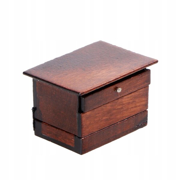 Mini macchina da cucire in legno retrò per decorazione casa e gioco bimbi