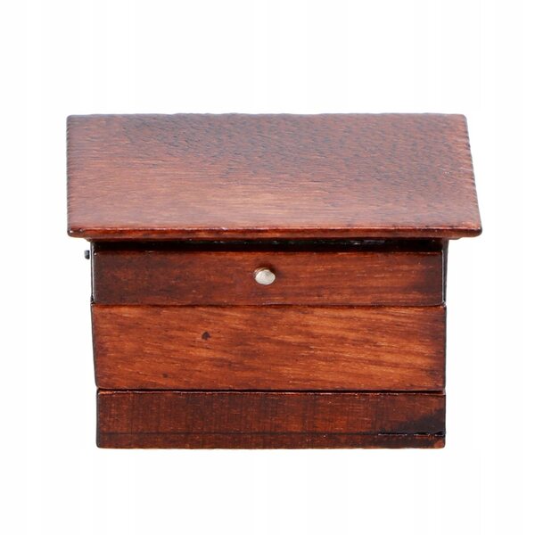 Mini macchina da cucire in legno retrò per decorazione casa e gioco bimbi